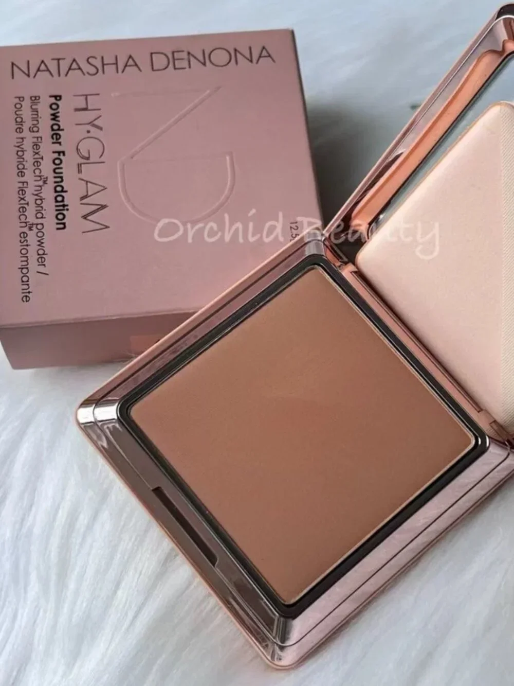 Natasha Denona HyGlam Powder Foundation~R6-R7~Full Size 12.5 g~New In Box